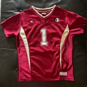 FSU SEMINOLE football jersey.